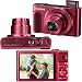 Canon PowerShot SX620 HS 20.2 MP Wi-Fi Digital Camera with 25x Optical Zoom & HD 1080p Video (Red) International Version + 9pc 16GB Accessory Kit w/HeroFiber Gentle Cleaning Cloththumb 1
