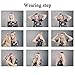 FESHFEN 20 inch Secret Halo Hair Extensions Flip in Curly Wavy Hidden Hair Extension Synthetic Hair Pieces for Women No Clips Full Head Invisible Wire Secret String Transparent Wire Extensions