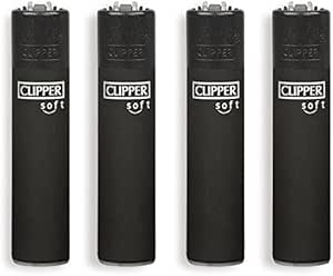 Mechero Clipper grande Soft Black 853111 x48