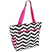 SilverHooks Womens Chevron Beach Tote Shopper Bag