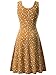 FENSACE Womens Sleeveless Scoop Neck Summer Beach Midi A Line Tank Dress, 17030-29, Large