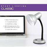 Homelife Classic 35W Flexi Desk Lamp L958SV Strato Silver UK Plug view 2