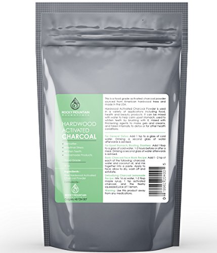 UPC 019962204005, Hardwood Activated Charcoal Powder, 8 Oz. Very Fine, Organic From USA Hardwood. Raw Food Grade, Natural Teeth Whitener, Detoxifier