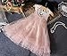 Baby Girls Princess Party Dress Pearl Lace Flower Fancy Gown Backless Dress 2-7Y