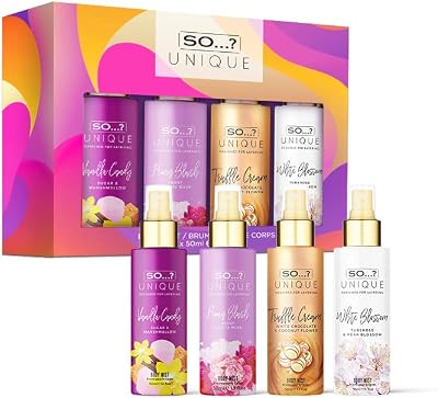 SO…? So Unique Mini Mist Gift Set 4x50ml Vanilla Candy Sweet Pea Truffle