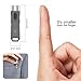 Led Flashlight Rechargeable 550 Lumens Mini Flashlight Led Waterproof Small Flashlight for Camping 4 Modes (Gray)