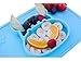 baby silicone placemat and plate tray for infants toddlers and kids - these portable hippo happy mats one piece bowl suctions and fits to most tables highchair non slip baby feeding FDA Approved .