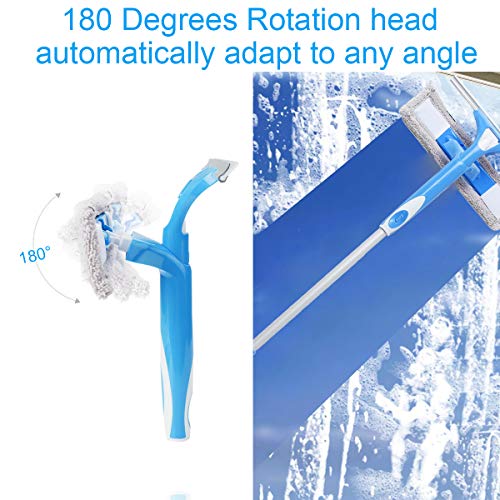 image for Geardon Professional Window Squeegee Cleaner with Scrubber, 58