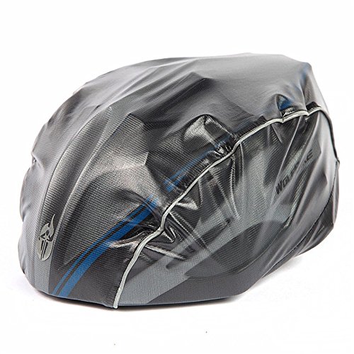 Baynne Dust-Proof Cycling Helmet Cover Downhill Mountain Bike Road Bike Rain Cover(Color:Black)