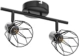 Dehobo Adjustable Spot Light Fittings E14 Matt Black Wire Cage Ceiling Wall view 4