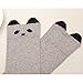 Women's Socks,Neartime Winter Cartoon Shape Over Knee Long Boot Thigh-High Warm Socks (Gray)