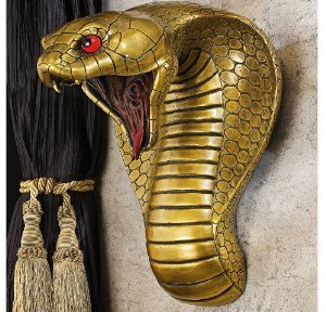 Egyptian Snake Goddesses Decorative Sculptural Home