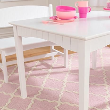 kidkraft nantucket table with bench and 2 chairs