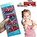 4 Cars in 1 Set Die - Metal Playset Toy Vehicle Models - Diecast Fire Truck Toy Emergency Vehicles - Mini Model Playset Preschool Learning Toys Set for Boys Kids
