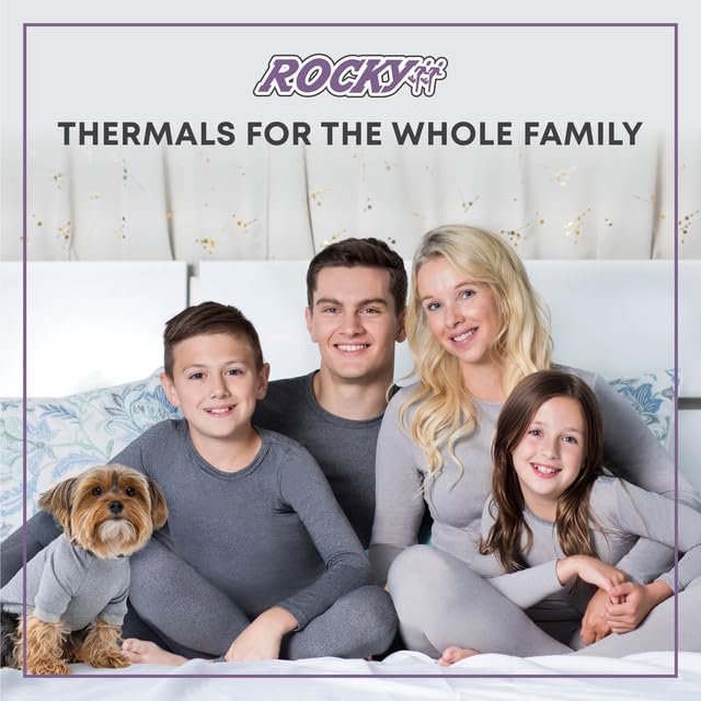 ROCKY Thermal Underwear Kids Girls Thermal Underwear Set Long Johns Kid Thermals Kid Base Layer Kids Thermals Top Bottom Set