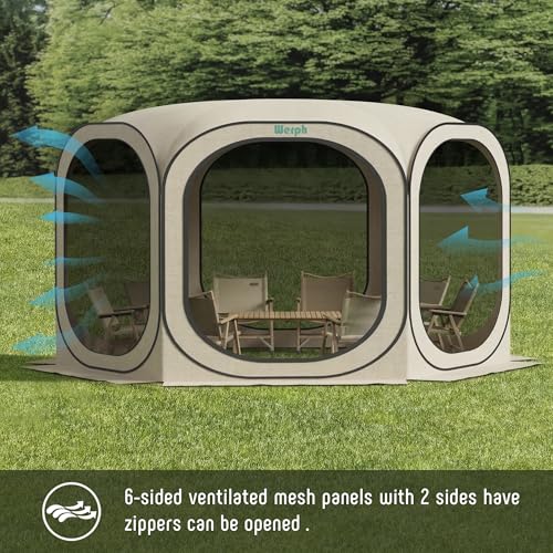 Werph 12x12 Pop Up Screen Tent Review: Instant Mosquito-Free Gazebo image 21