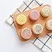 Moon Cake Mold Handmade pastry mold dessert made DIY Tool Round cookie mold Hand pressure 50g moon cake production 6 pieces of pattern