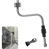 Stainless Steel Steam Wand W/One Hole Tip Nuzzle &amp; Heat Insulating Sleeve | Coffee Steam Pipe for Rancilio Silvia V1/V2,Gaggia Classic,Delonghi Stilosa Espresso Machine,Conducive to a Denser Milk Froth