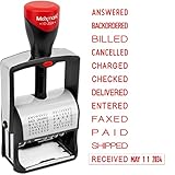 MaxMark 2024 Heavy Duty Date Phrase Stamp, Large