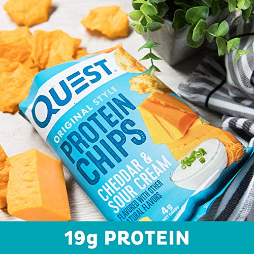 Quest Nutrition Protein Chips, Cheddar & Sour Cream, High Protein, Low