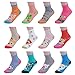 Ezclassy-7-12 Years Old Girls' 12 Pack Crew Socks