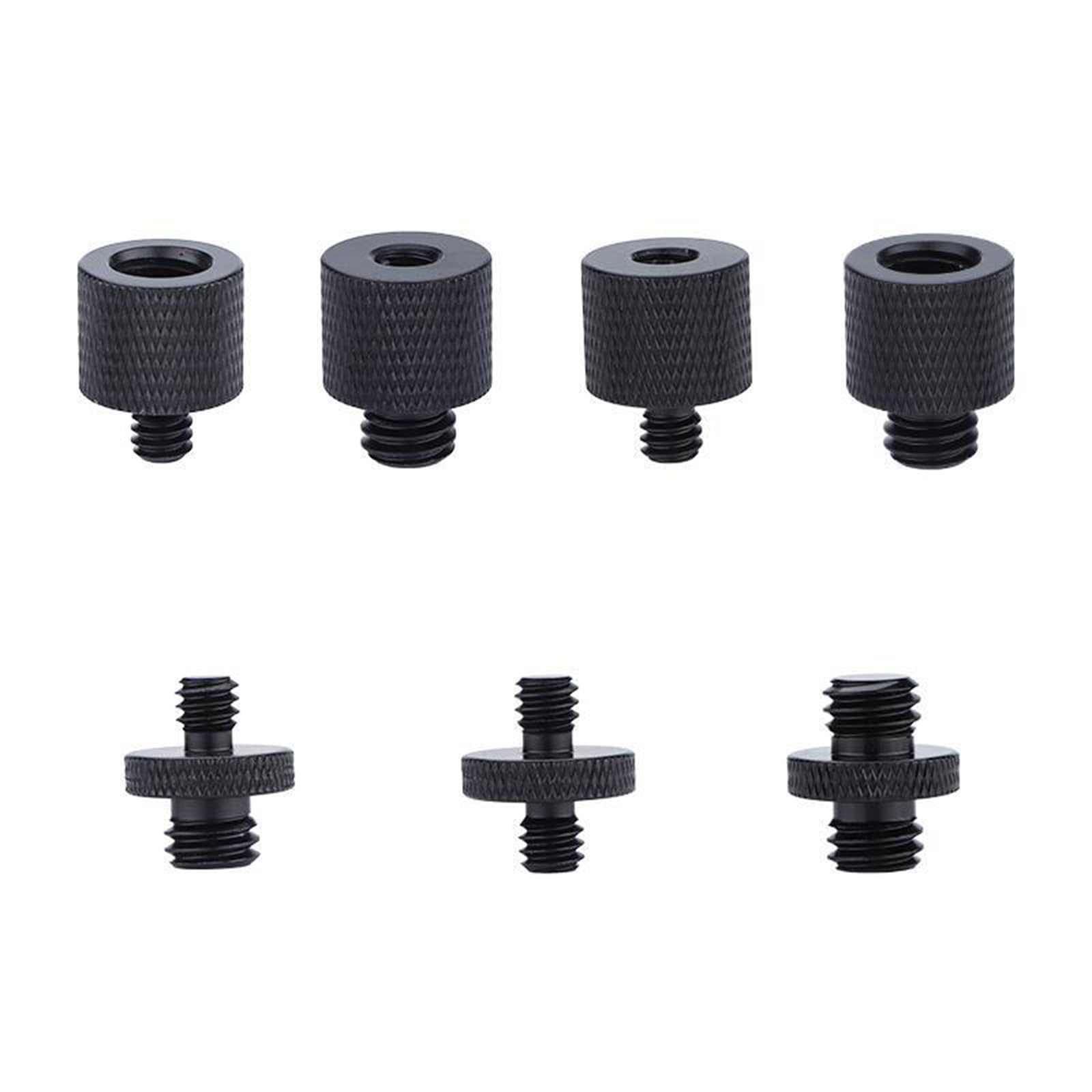KASINshooting Camera Microphone Quick Release Flash Tripod Adapter Mount Kit Hot Shoe 1/4 to 3/8 M5 M6 M8 Male Female Convertion Thread Screws Series Set for Go pro Insta360 (7 Pcs)