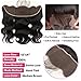 Brazilian Body Wave Hair 3 Bundles With Frontal(14 16 18+12inch) Virgin Human Hair Weave And Ear To Ear Lace Frontal Closure With Baby Hair Free Part Natural Black