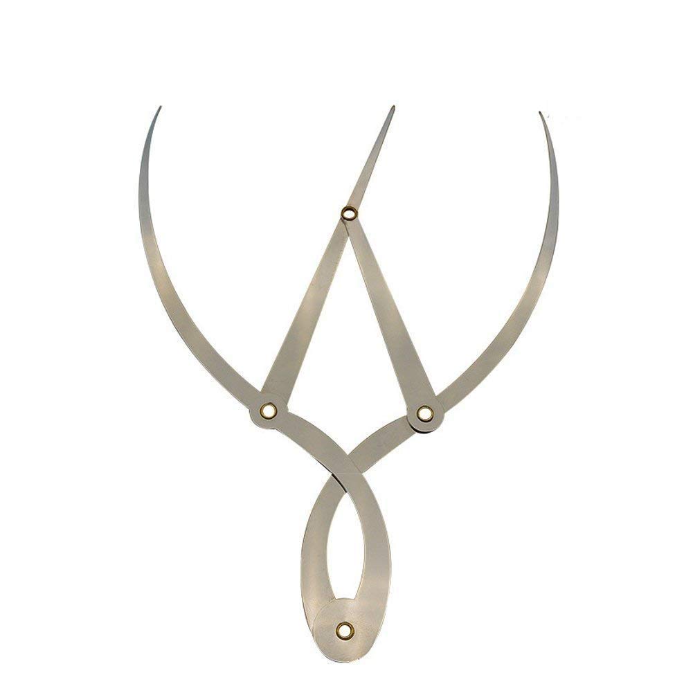 Golden Mean Calipers Golden Ratio Calipers Stainless Steel Eyebrow Ruler 1:1.618 Measure Tool for Tattoo Makeup
