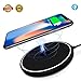 Yoyufer iPhone X Wireless Charger(10W) Fast wireless charger for Apple iPhone 8 iPhone 8 Plus Samsung Galaxy S9 Note 8 S8 S8 Plus S7 S7 Edge Note 5 S6 Edge Plus with special LED indicator light
