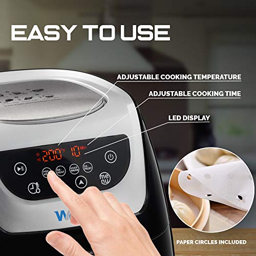 Wixonic OilFree Hot Air Fryer Oven, Electric Oilless Hot Air Cooker with Digital LED Display