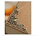 EFORCAR Vintage Style Box Corner Guard Desk Edge Cover Decorative, Jewelry Case Box Kitchen Corner Protector Furniture Decor Triangle Carved - Pack of 60 Pcs (Bronze)
