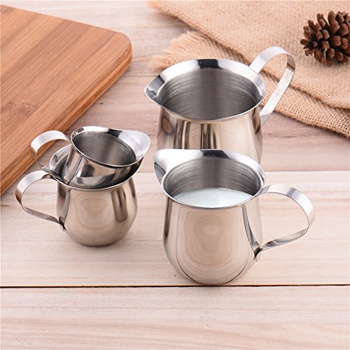 image for Cream Pitcher, LianLe Stainless Steel Milk Frothing Pitcher Froth Pour