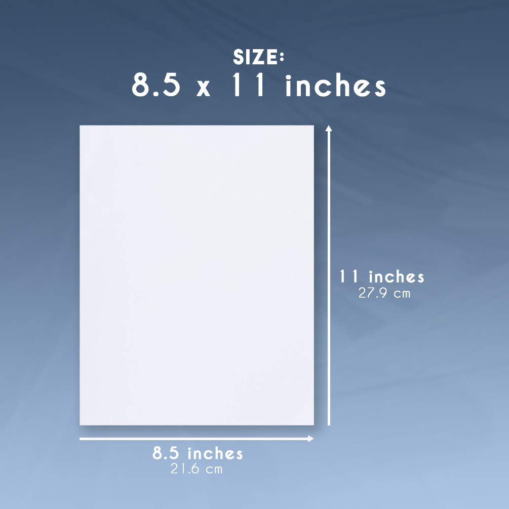 Tri-Fold Brochure Paper - 100-Pack Trifold Pamphlet Flyer Paper for Inkjet and Laser Printers, Brochure Printer Paper, 11 x 8.5 Inches: Baby