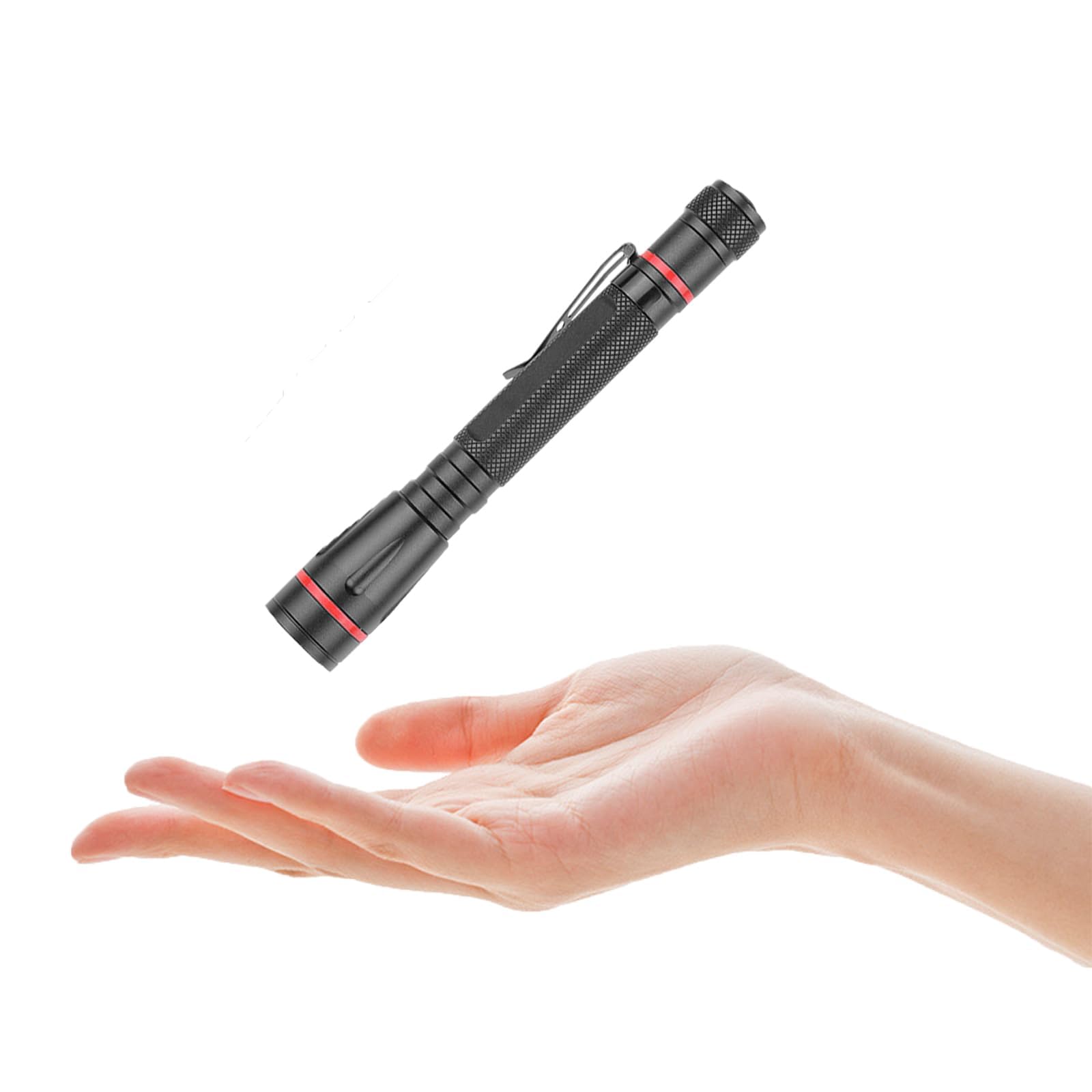 POCKETMAN LED Flashlights,High Lumens LED Torch Pocket Pen Light Penlight with 3 Modes, with Clip Zoomable, Powerful and Bright for Outdoor, Emergency Use