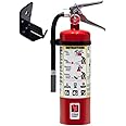 Fire Extinguisher, 5 lb. ABC Multi-Purpose Dry Chemical - Wall Hook Included - Ideal for Home, Cottage, Trailer, Basement and