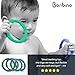Bonbino™ Teether Rings - (4 Pack) Silicone Sensory Teething Rings - Soothes Baby Gum Pain! (Blues & Greens)