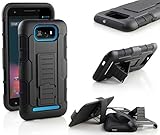 BLU Studio 5.5 Case, RANZ Black Rugged Impact Armor Hybrid Kickstand Cover with Belt Clip Holster Case For BLU Studio 5.5 D610a