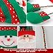 D-FantiX Merry Christmas Sign Front Door Christmas Hanging Signs Felt Snowman Santas Xmas Ornaments Decoration for Home Cafe Shop Bar Windows Wall