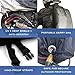Waterproof Motorcycle Cover PLUS Bonus Accessories - Motorbike Lock, Phone Mount and Carry Bag - Universal Fit for Small Medium Large XL Bikes and Scooters - All Season Outdoor Protection Rain and UV