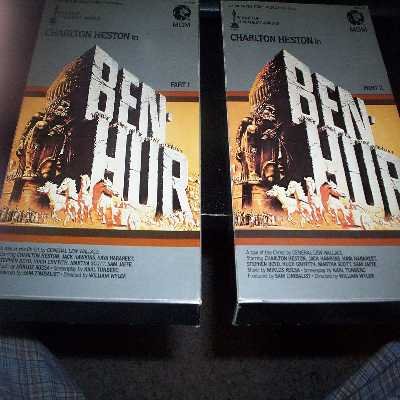Ben-Hur (2 Video Tapes Part I & Part II) (VHS): Charlton Heston, MGM