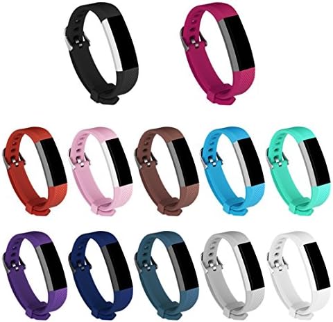 Fitbit Alta Bands,Prosrat 12pcs Replacement Bands with Buckle Clasp for Fitbit Alta HR (2017) and Fitbit Alta (2016) Both (12 set, Buckle Clasp)