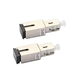 2 Pack 5dB SC Fiber Optic Attenuator, Single Mode