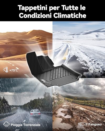 3W Car Mats for Lexus NX 2022-2025 2026, Non-Slip Waterproof Full Cover Mat Set Suitable for Lexus NX, TPE Car Mats
