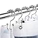 LIHAO 12 Piece Set Double Glide Shower Curtain Hooks, 100% Rustproof Stainless Steel Rings