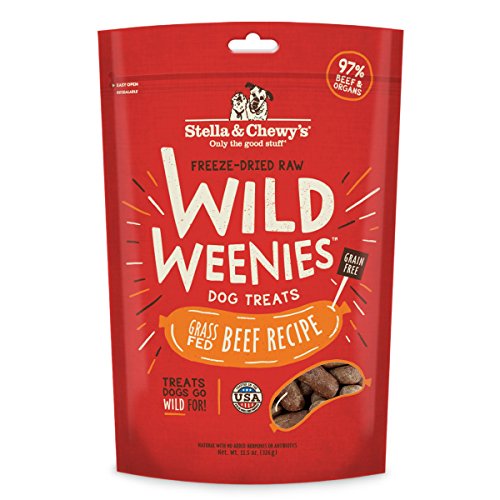 Stella & Chewy's Freeze-Dried Raw Beef Wild Weenies Dog Treats, 11.5 oz bag