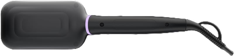 Cepillo Alisador StyleCare, con Tecnologia ThermoProtect, Revestimiento Ceramico, 2 posiciones de Temperatura, Pelo Liso Natural en 5 minutos, BHH880/00, Negro
