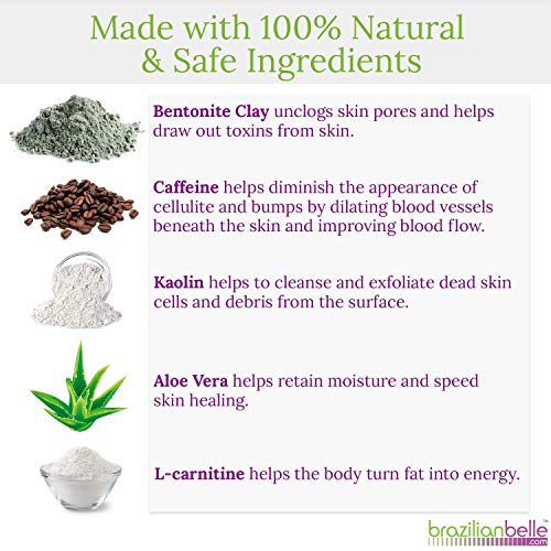 Brazilian Spa Detox Body Clay for Inch Loss Body Wraps, Detox and
