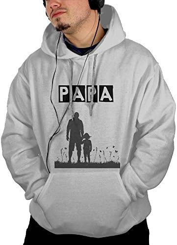 Men's Your Background Is Father Rowing Classic Hoodie Hooded Sweatshirt Size M Ash
