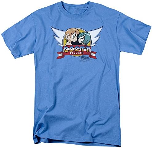 Scott Pilgrim Vs The World Sonic Scott Mens Short Sleeve Shirt CAROLINA BLUE 4X