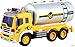Memtes Friction Powered Oil Tanker Truck Toy with Lights and Sounds for Kids